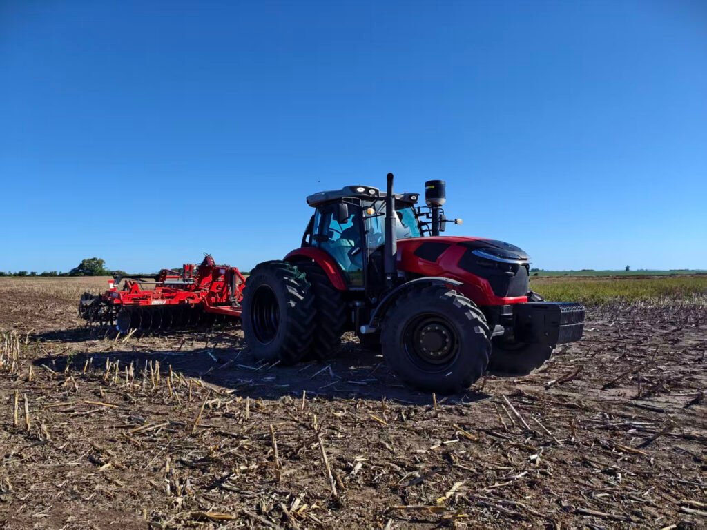 4WD Tractor Plowing Farmland