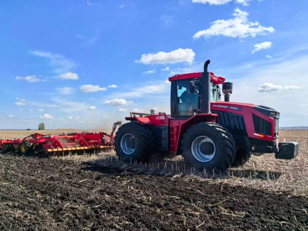 4x4 Tractor Working on Sloping Land